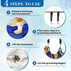 Pet Grooming Hammock Fixed Bath Bag for Nail Cutting Anti Scratch
