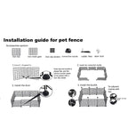 Iron Guardrail For Small Size Dogs Indoor Kennel Fence