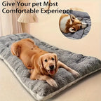 Oversized Rectangle Plush Pet Bed, Soft Polyester