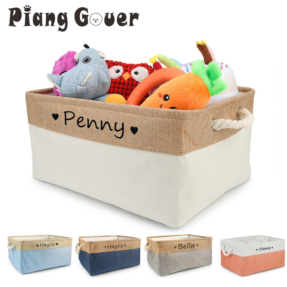 Custom Name Dog Toys Clothes Accessories Organize Storage