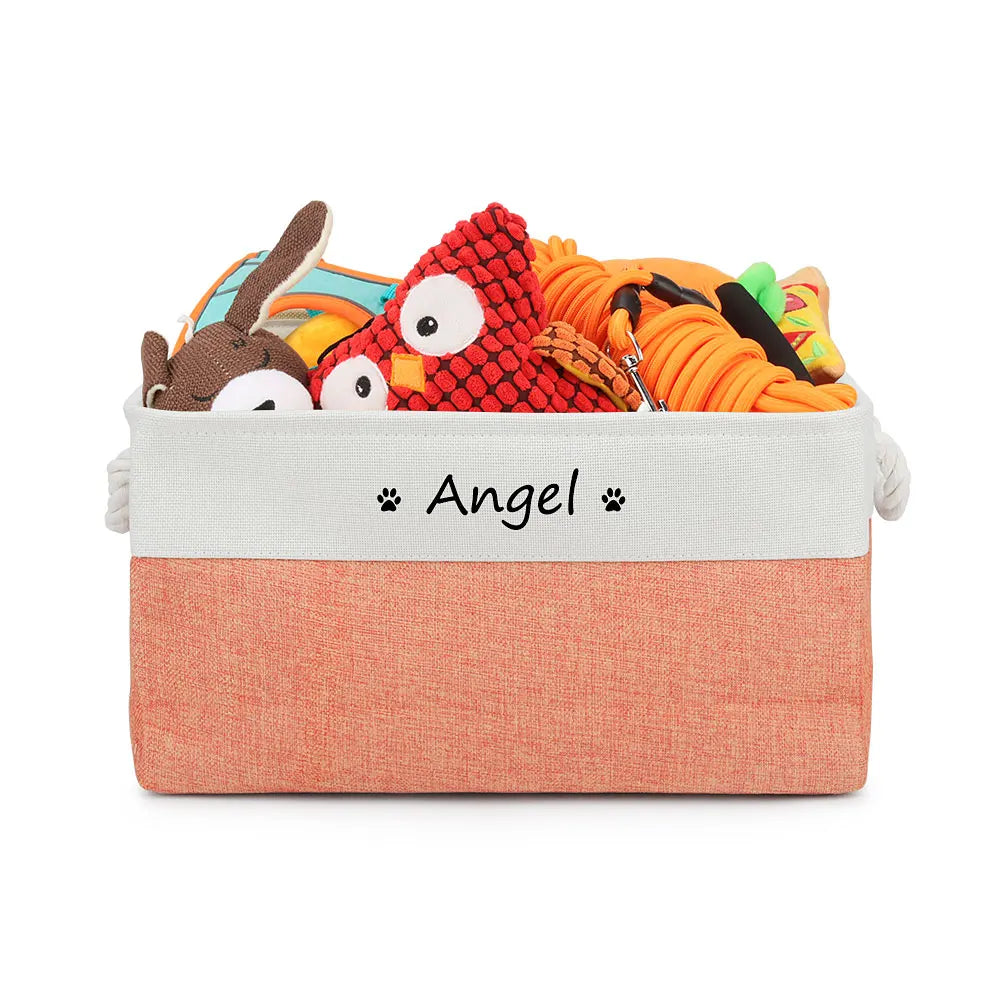 Custom Name Dog Toys Clothes Accessories Organize Storage