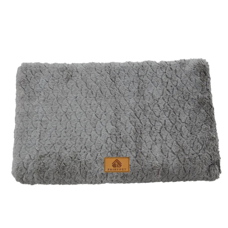 3D Foam Pet Bed With Removable Washable Waterproof Faux Cover
