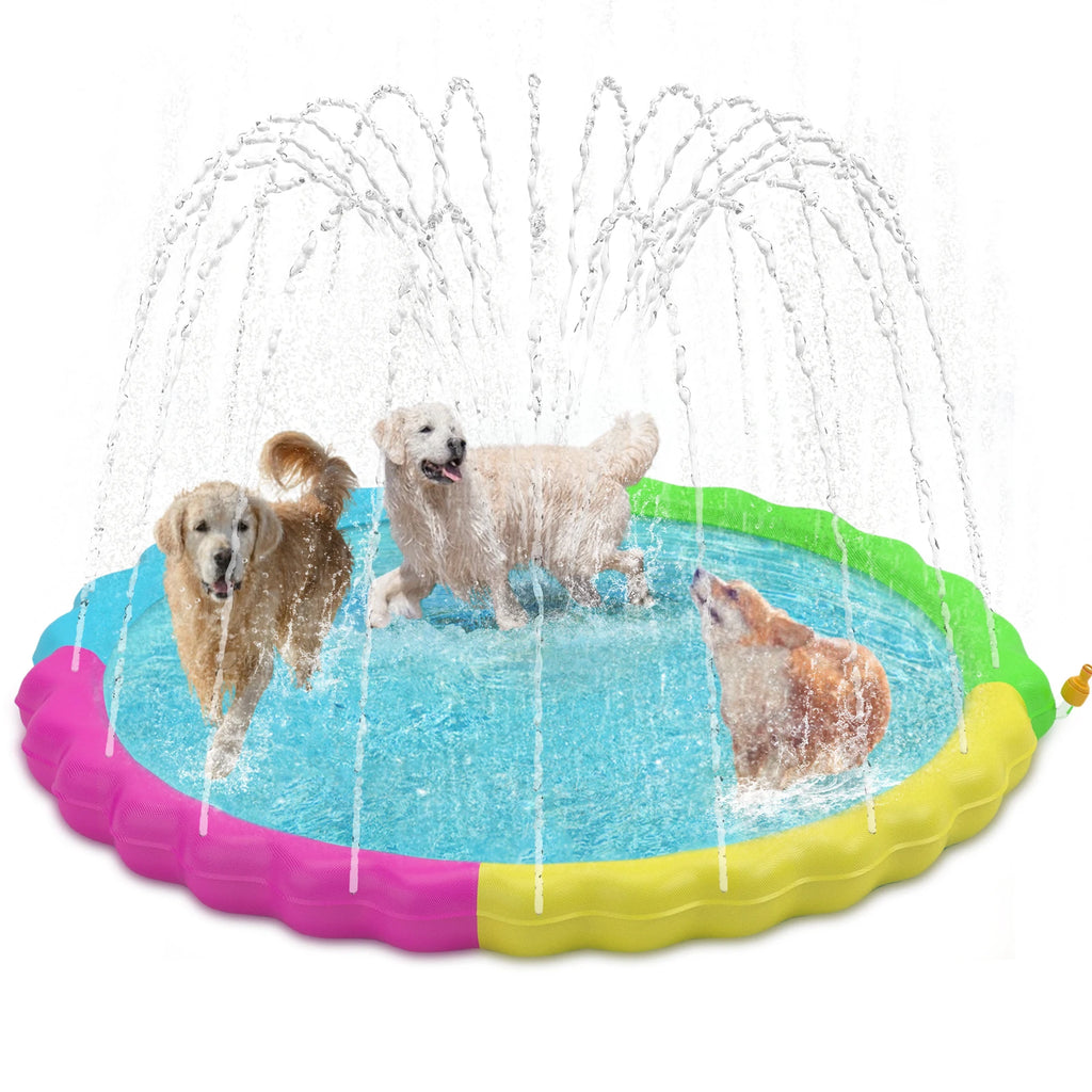 Interactive Non-Slip Sprinkler Splash Play Pad for Dogs