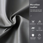 M-XXL Orthopedic Dog Calming Removable Cover Bed Bolster Microfiber Leather