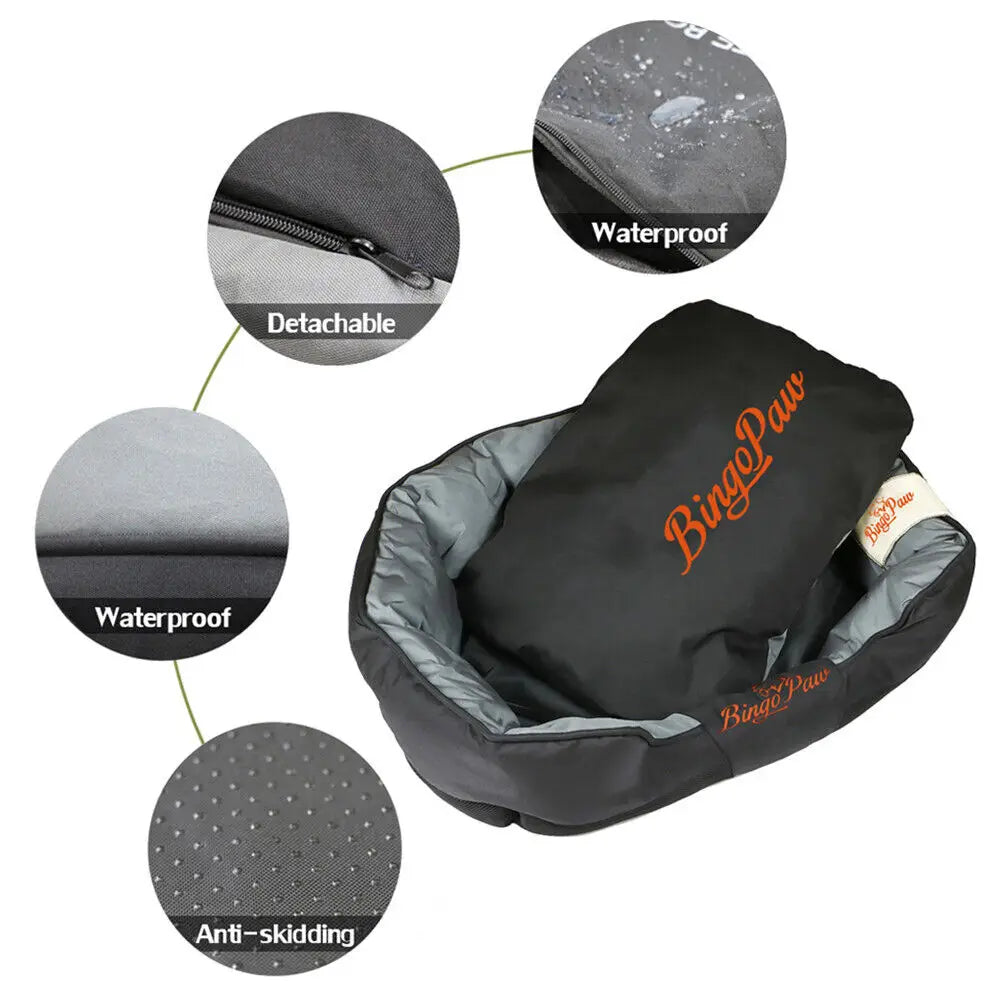 Dog Bed for All Season Calming Sleeping Cushion with Removable Cover