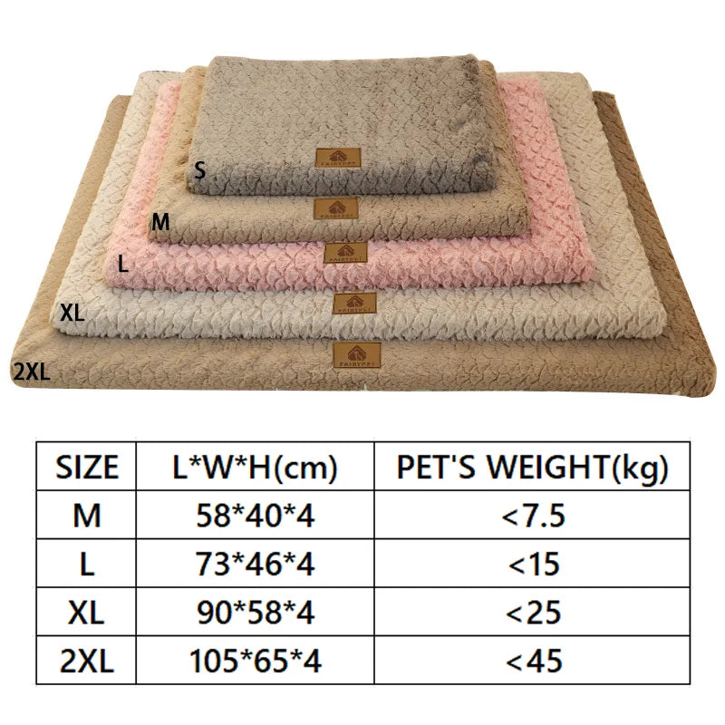 3D Foam Pet Bed With Removable Washable Waterproof Faux Cover