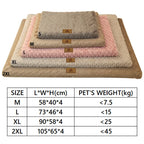 3D Foam Pet Bed With Removable Washable Waterproof Faux Cover