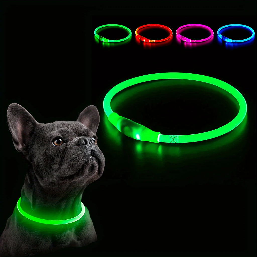 Luminous Anti-Lost Dog Collar USB Rechargeable Dog Led Light