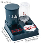 Automatic Pet Feeder Water Dispenser Set, 2 In 1