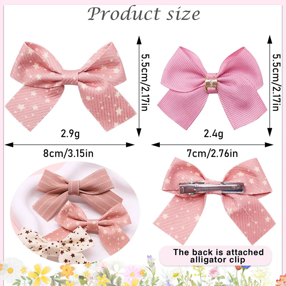 2PCS Cute Dog Hair Clips Multi-Style Dog Bows