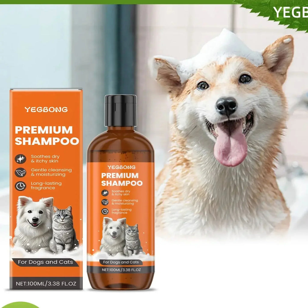 Natural Pet Shampoo Removes Odor & Tangles, Flea & Insect Repellent,