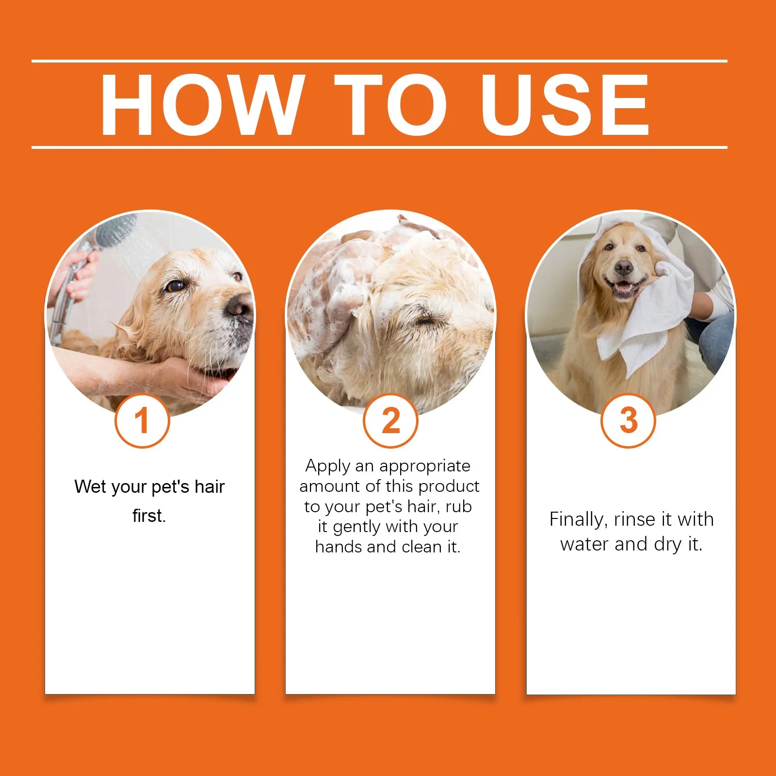 Natural Pet Shampoo Removes Odor & Tangles, Flea & Insect Repellent,