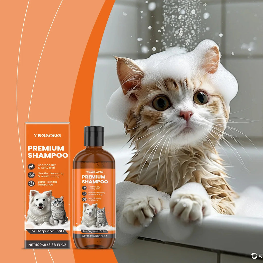 Natural Pet Shampoo Removes Odor & Tangles, Flea & Insect Repellent,