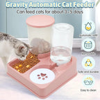 Automatic Pet Feeder Water Dispenser Set, 2 In 1