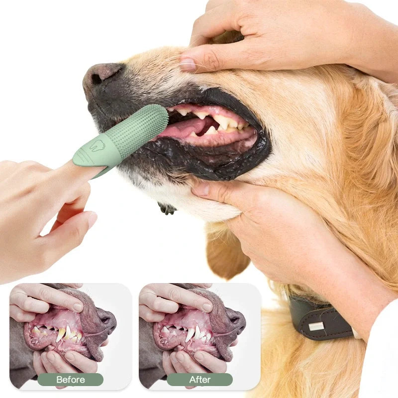 360° Cleaning Finger Toothbrush for Pets