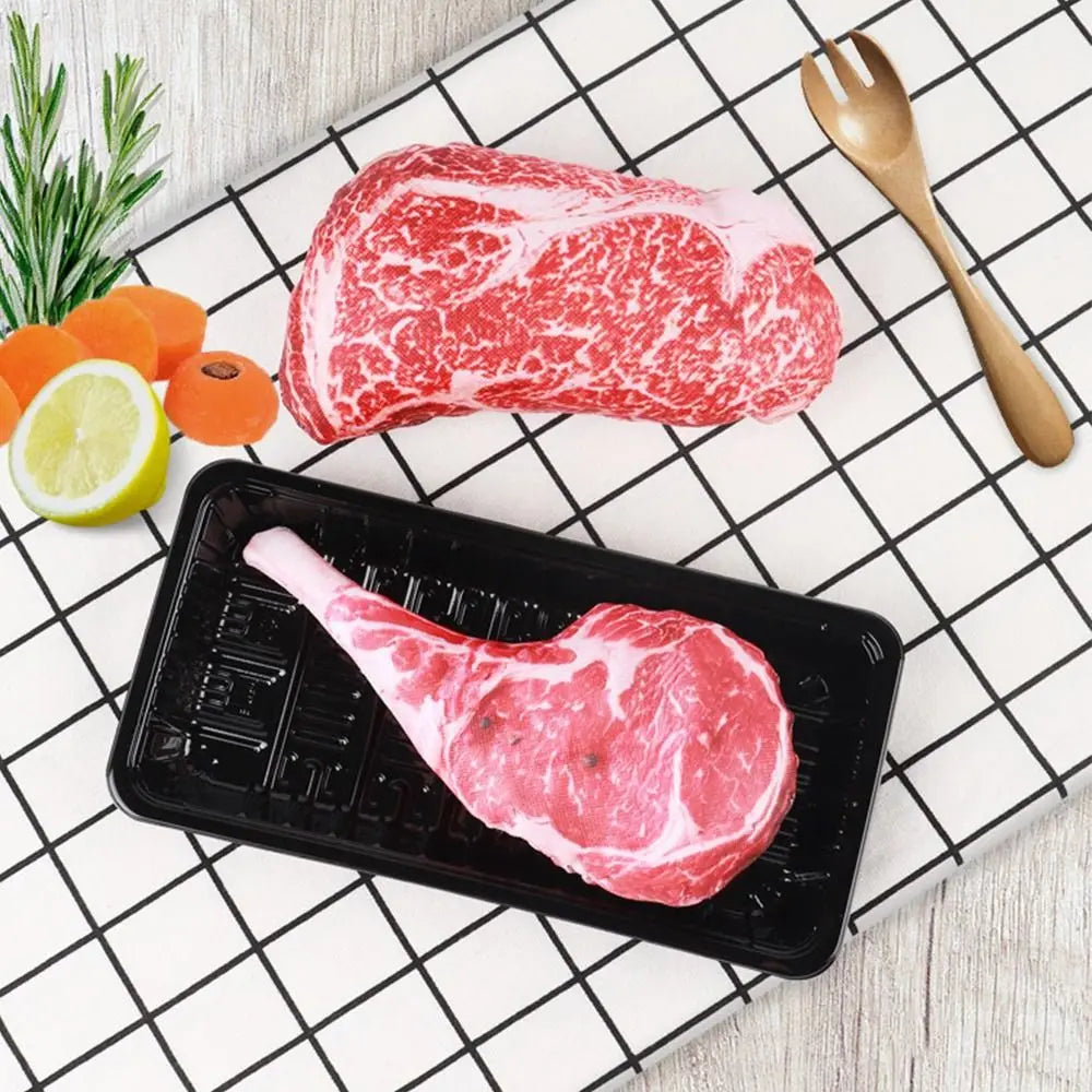 Simulation Squeaky Steak Bite-Resistant Bone Dog Toys